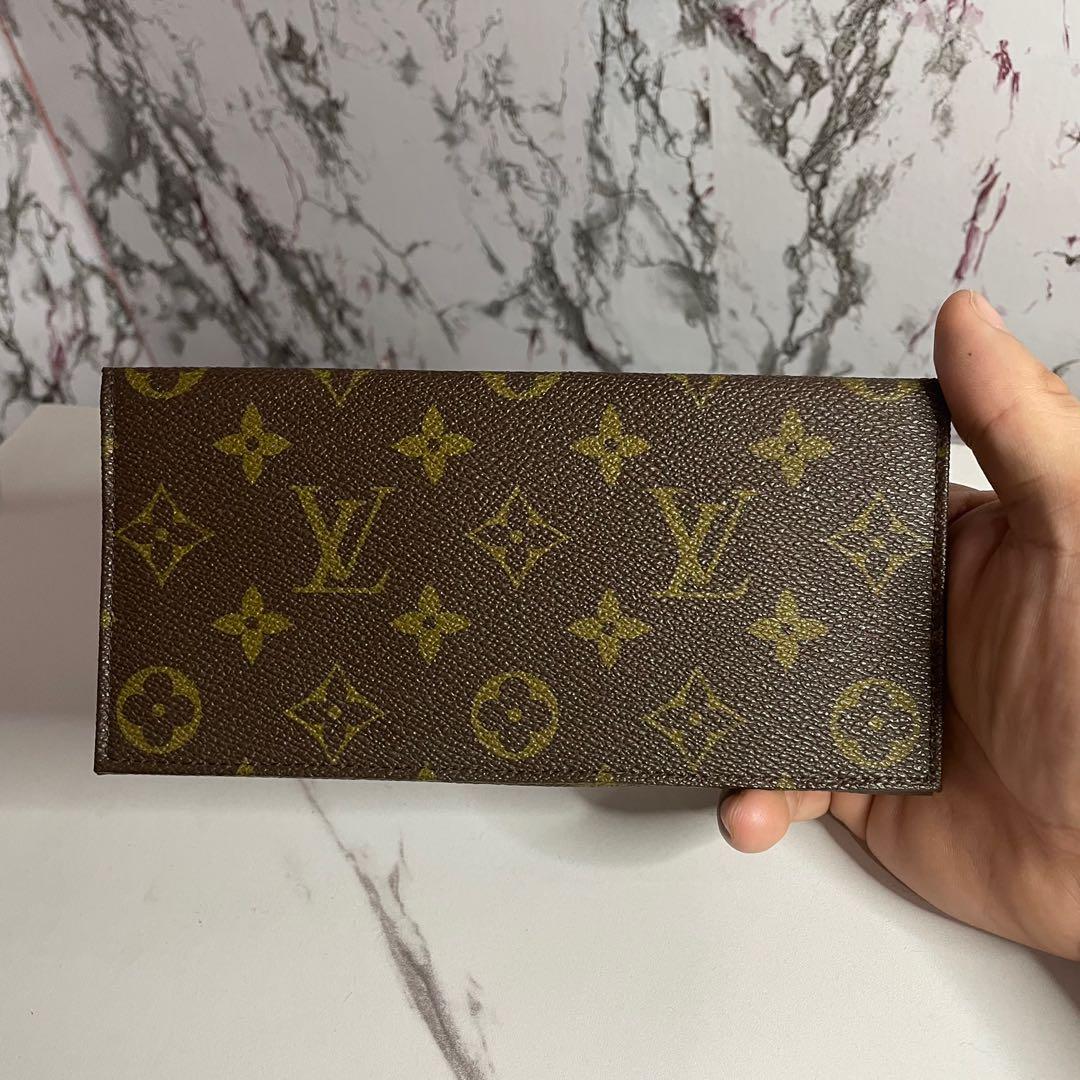 Louis Vuitton Checkbook Holder Long, Luxury, Bags & Wallets on Carousell