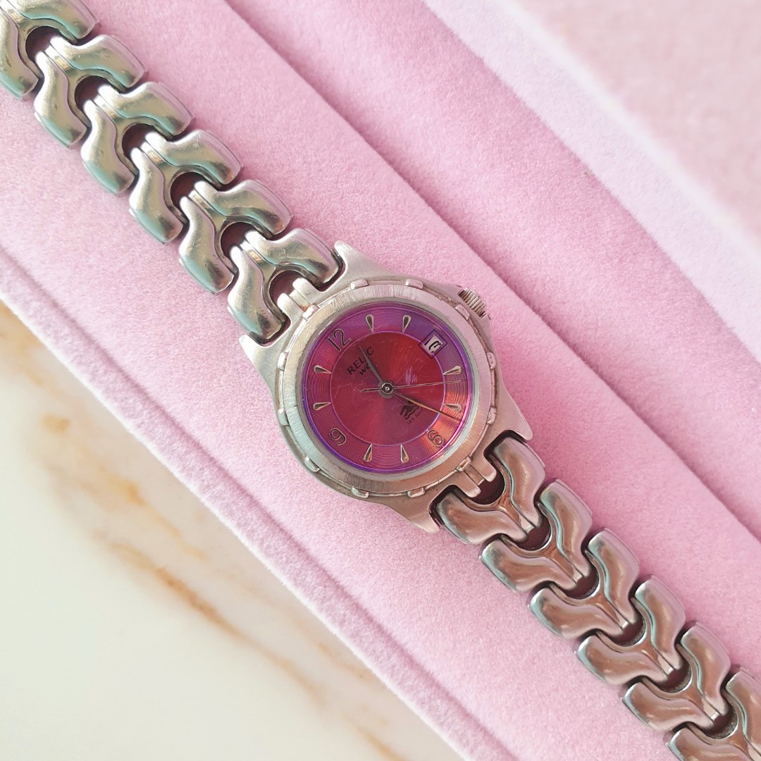 Vintage Silver Tone Relic Wet Brand 