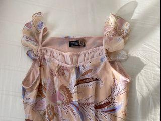 vintage thrifted fairy hem flutter sleeves paisley dress ☁️🧚🏻‍♀️