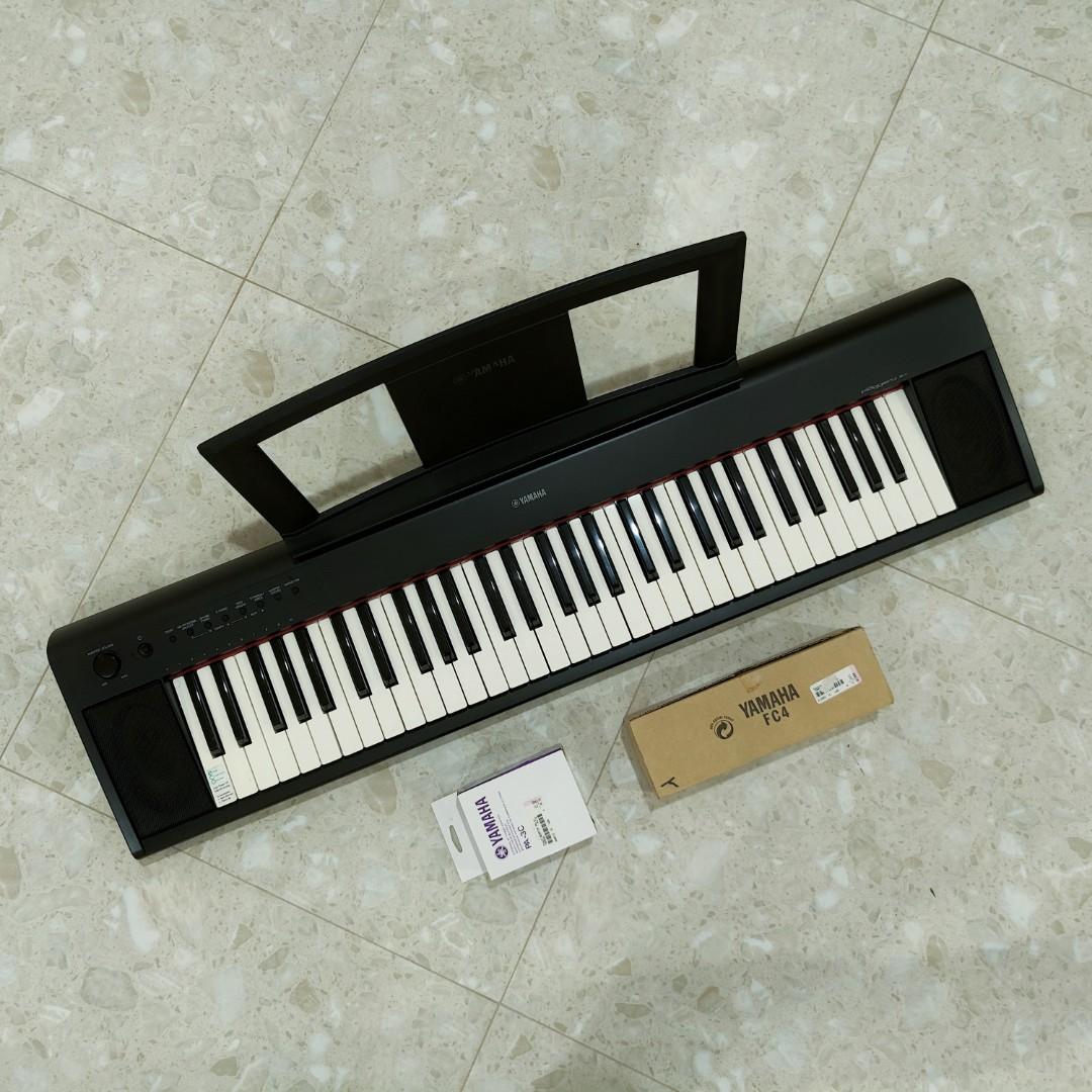 Yamaha Piaggero NP11 keyboard and pedal, Hobbies & Toys, Music & Media