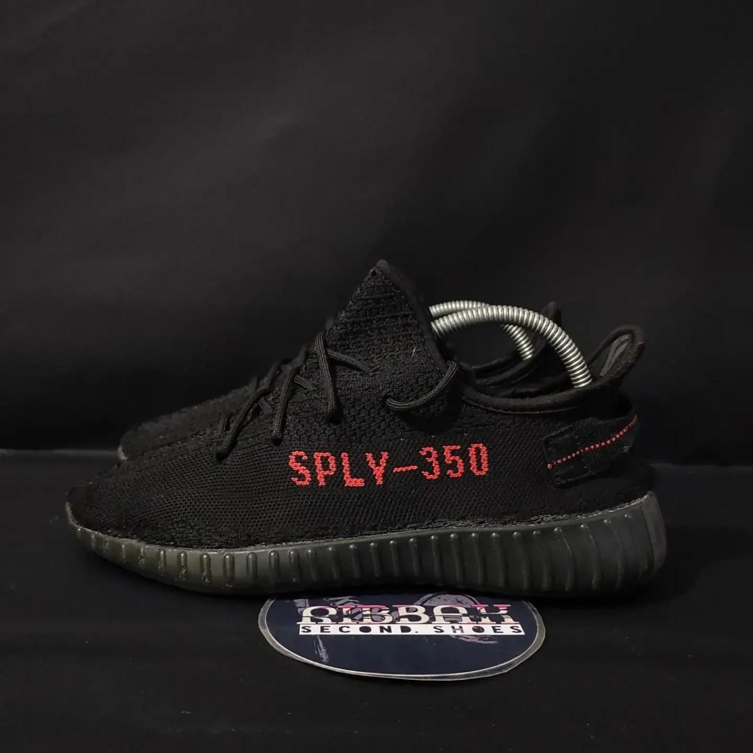 YEEZY 350 V2 Bred Size 42, Fesyen Pria 
