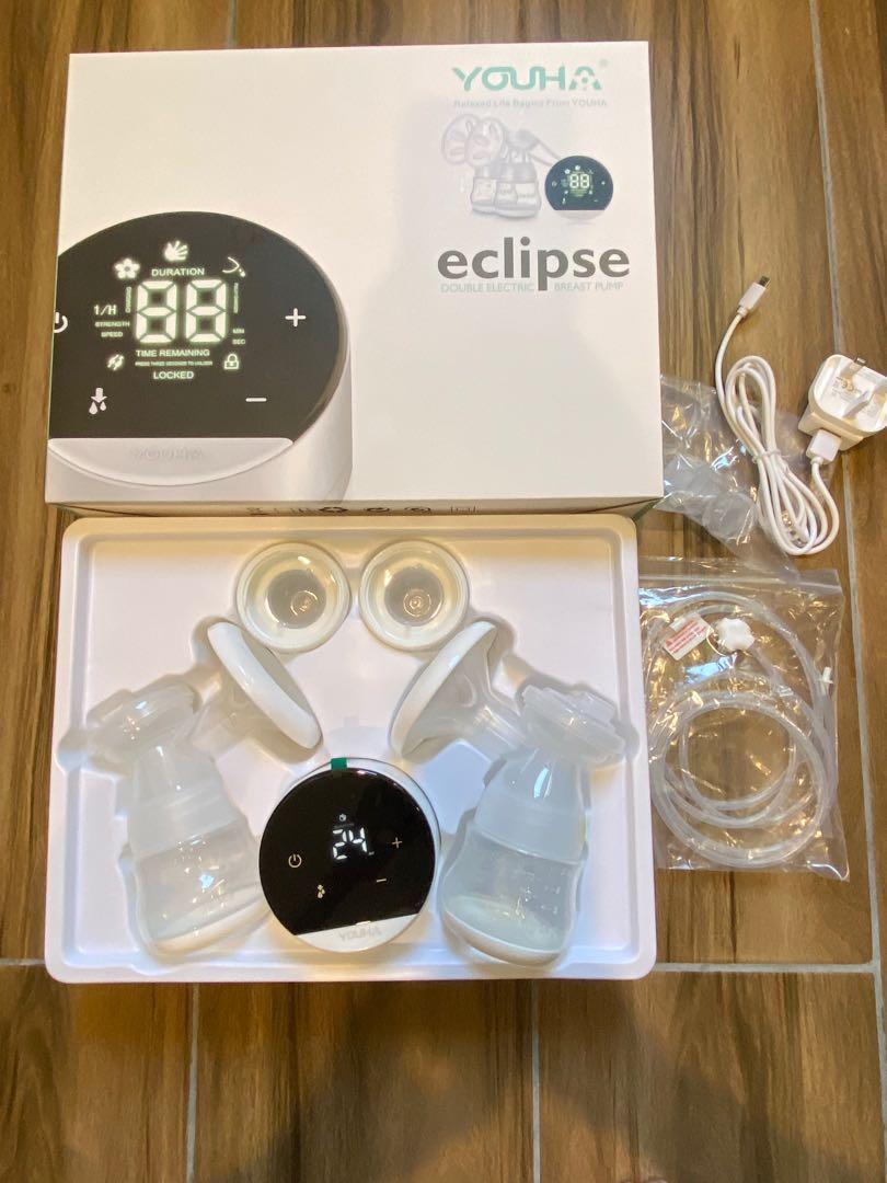 Youha Eclipse breastpump (Category: Breastfeeding & Bottle Feeding) located in Ulu Tiram. Submitted by zen0123 (Listing ID 1144018055, Image 1). Description: Bought at RM380 Used one month only Still under warranty until 04/2022.