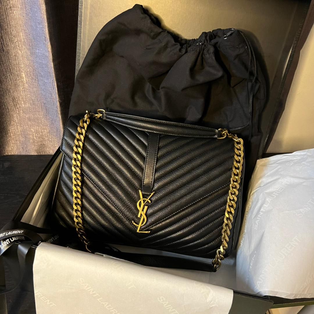 Ysl college bag large black store