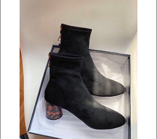 Zara Mid Ankle Boots, Olshop Fashion 