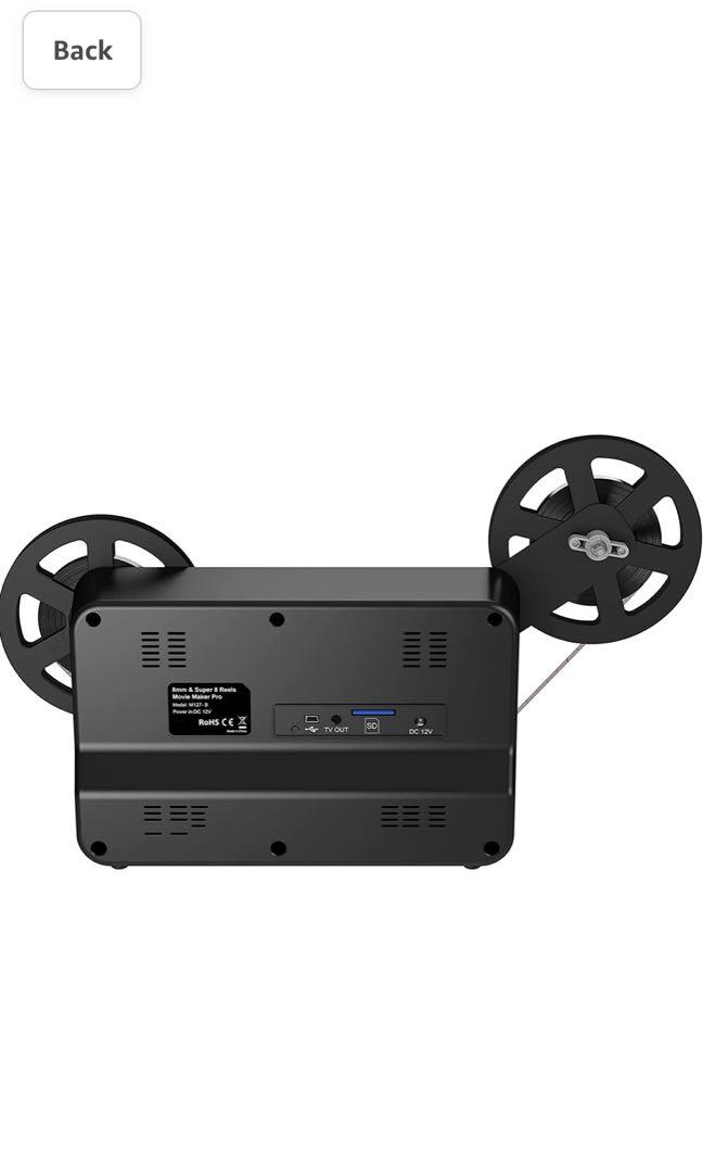 8mm & Super 8 Reels to Digital MovieMaker Film Sanner Converter, Pro Film  Digitizer Machine with 2.4 LCD, Convert 3 inch and 5 inch 8mm Super 8 Film  reels into 1080P Digital