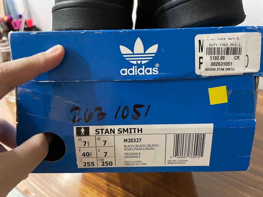 ADIDAS STAN SMITH ALL BLACK Men s Fashion Footwear Sneakers on