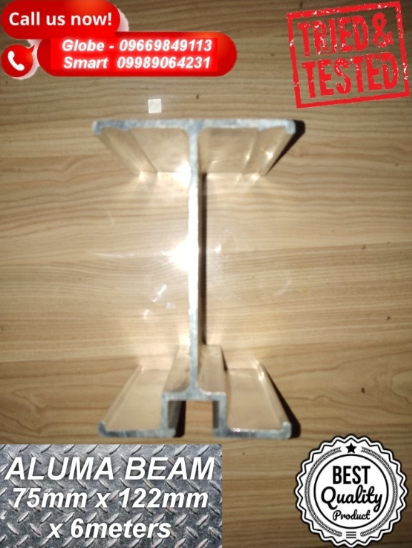 Aluma Beam AlumaBeam 75mm x 122mm x 6meters Heavy Duty use for