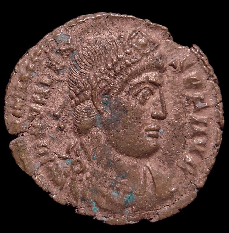 Ancient Roman Coin . VALENS . AD 364-378 . AE3 . Emperor dragging ...