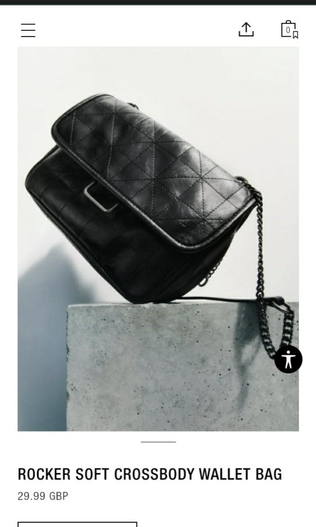 Authentic Zara Rocker Soft Bag, Women's Fashion, Bags & Wallets, Cross