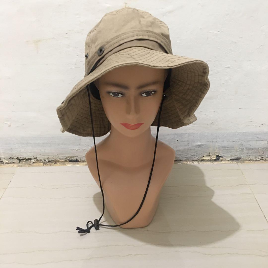 Bucket hat unisex size 58 cm, Fesyen 