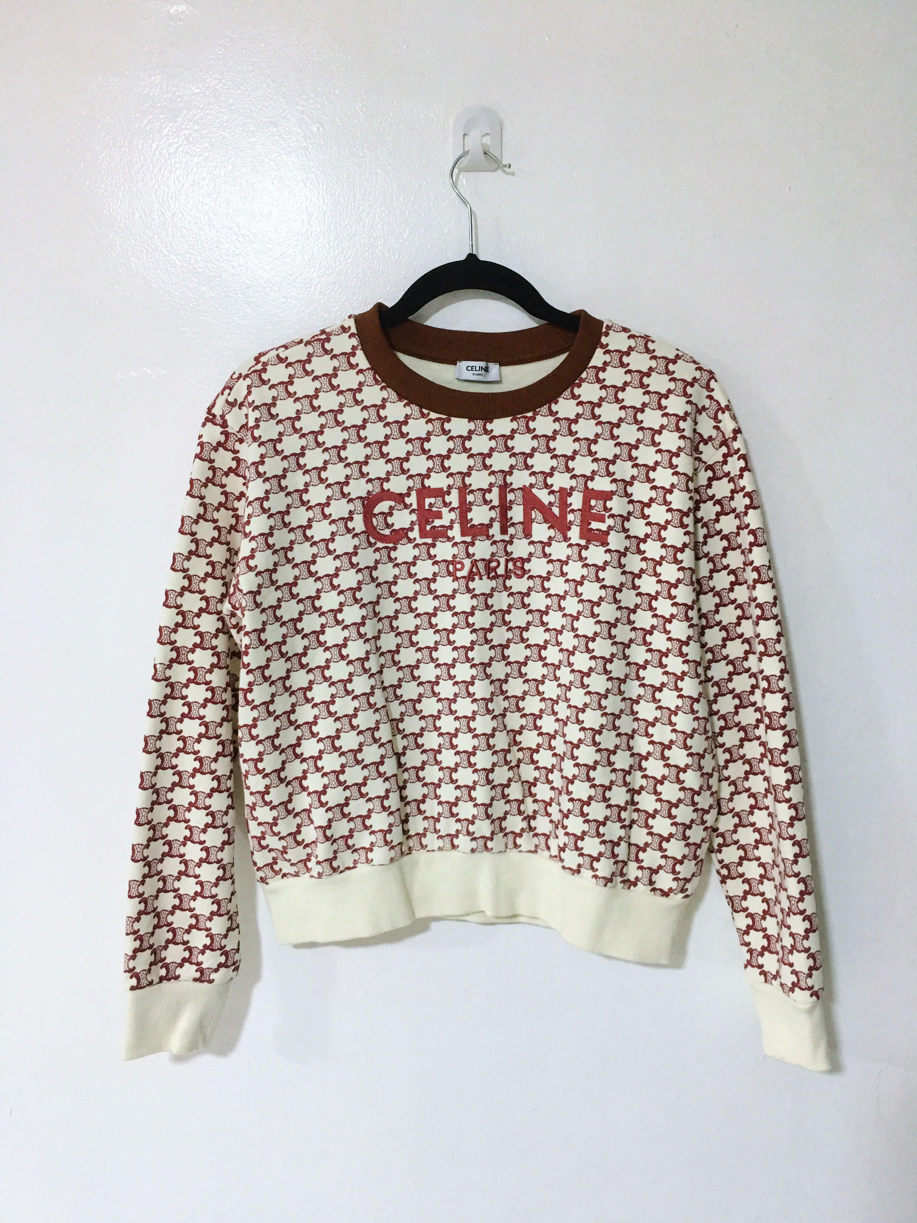 celine cropped sweatshirt