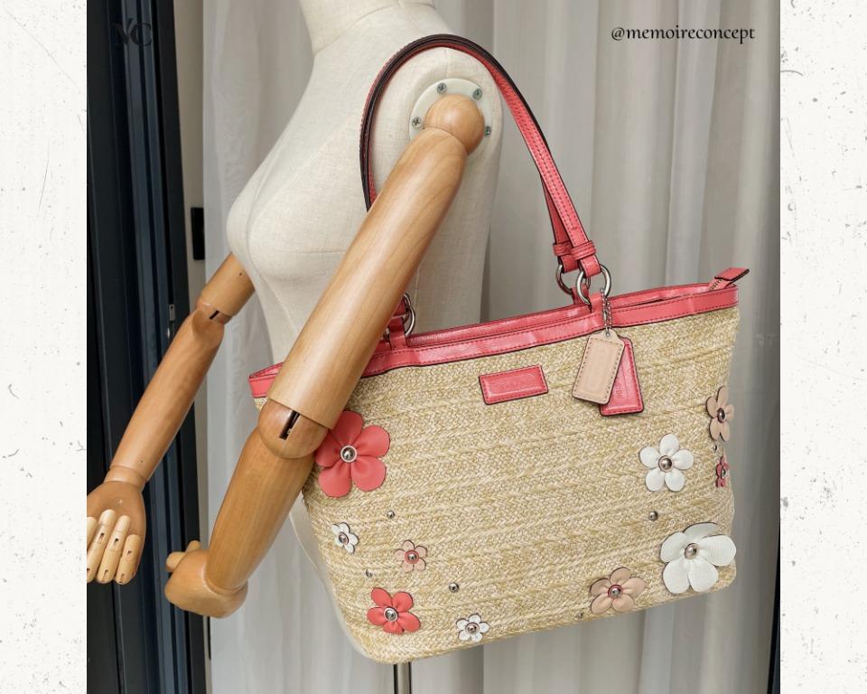 Coach clearance wicker purse
