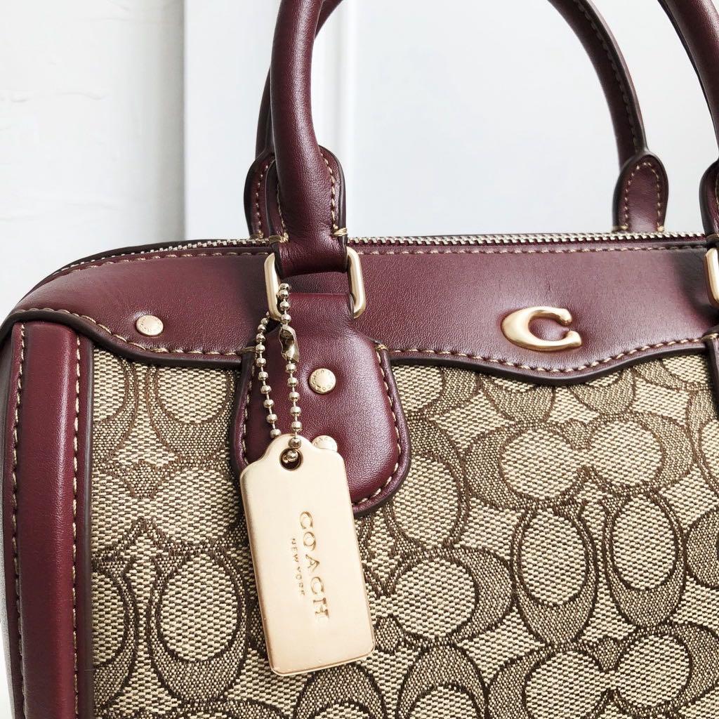 Coach Ivie Bennett Satchel in Signature Jacquard