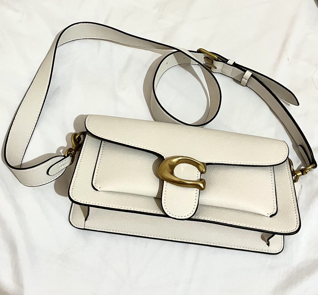 coach tabby bag white