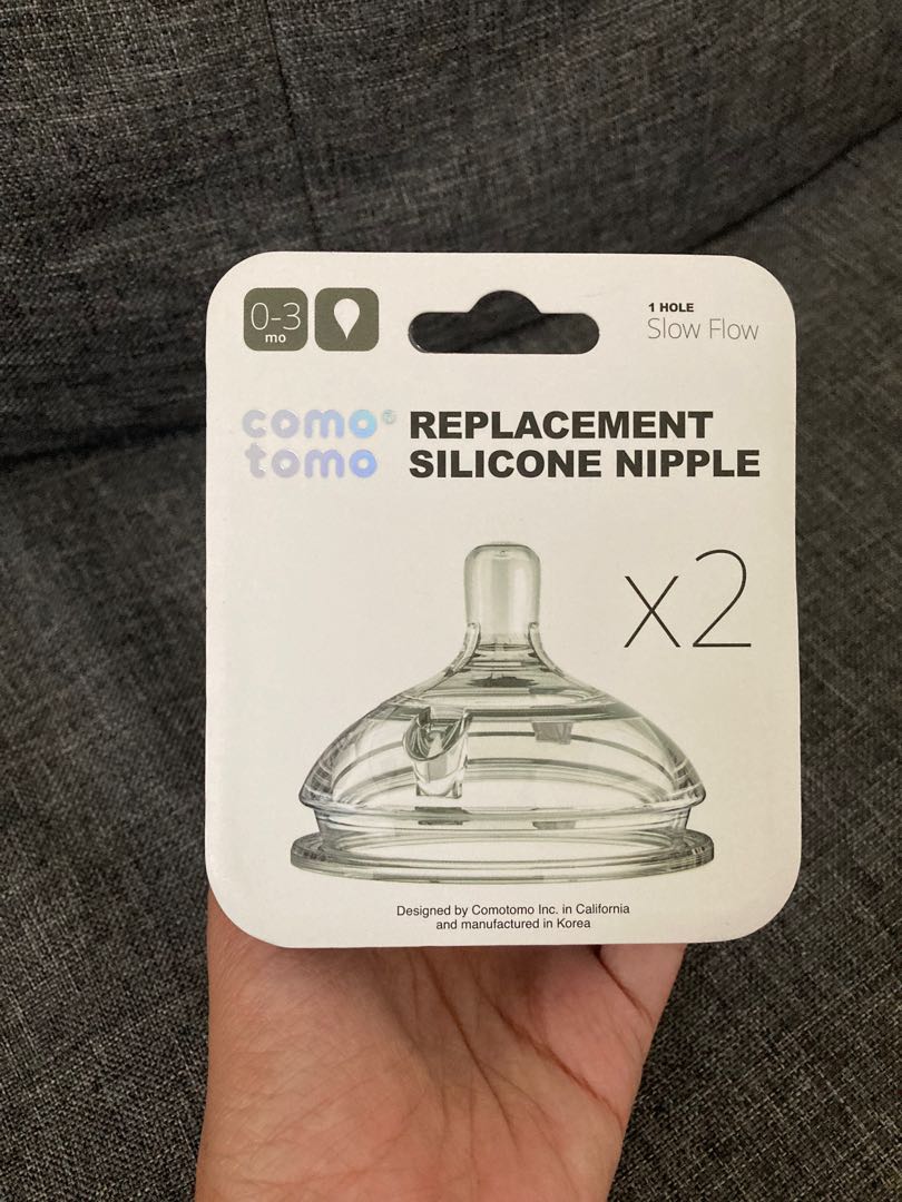 Comotomo Nipples (Slow Flow), Babies & Kids, Nursing & Feeding