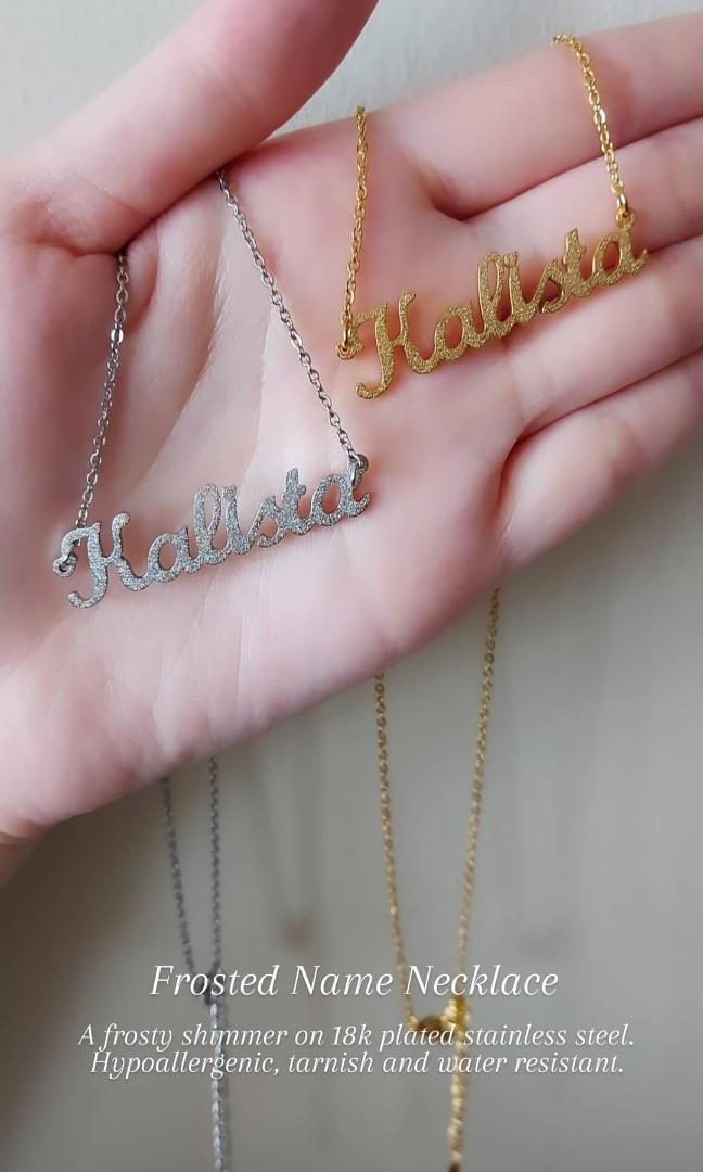 Gift name necklace on sale