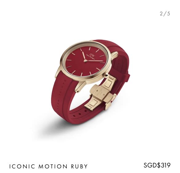 Daniel wellington top red strap