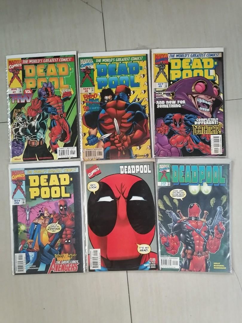 Deadpool comics set (Category: Comics & Manga) located in Makati City. Submitted by flash20 (Listing ID 1144187967, Image 1). Description: Sold as set deadpool comics set Vf/f pick up thru grab/lalamove.