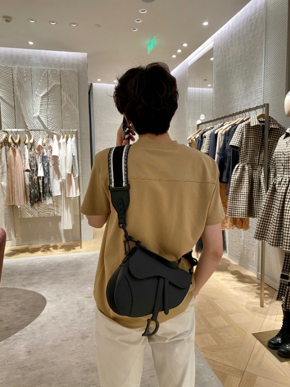 Christian Dior Ultra Matte Calfskin Saddle Bag