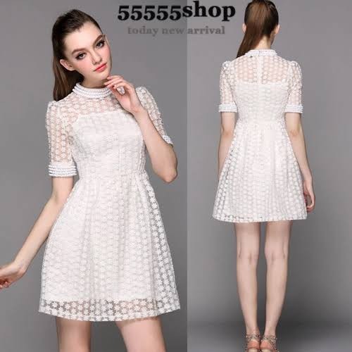 Dress lace brokat top