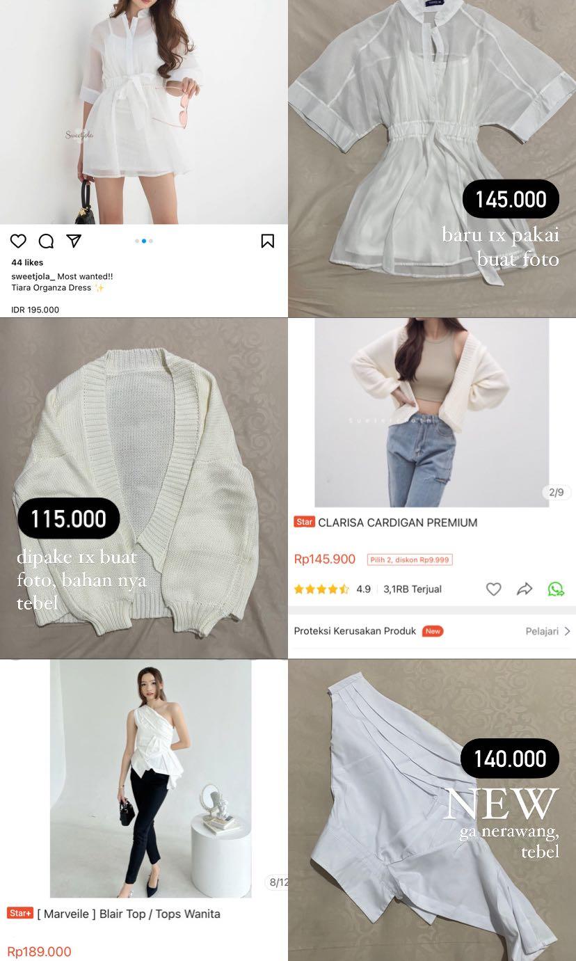 DRESS, OUTER, TOP, CARDIGAN, Fesyen 