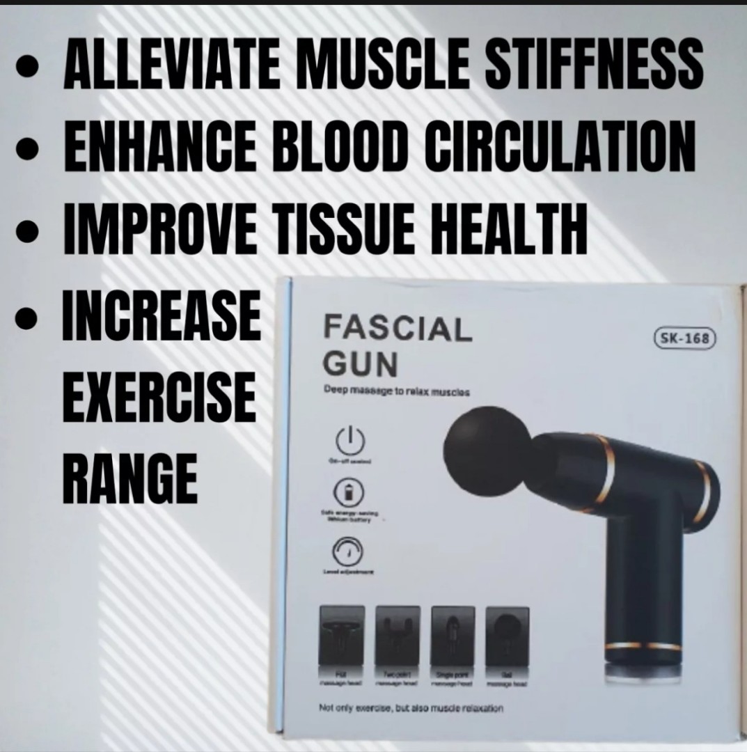 Fascial Gun (SK-168), Health & Nutrition, Massage Devices on Carousell