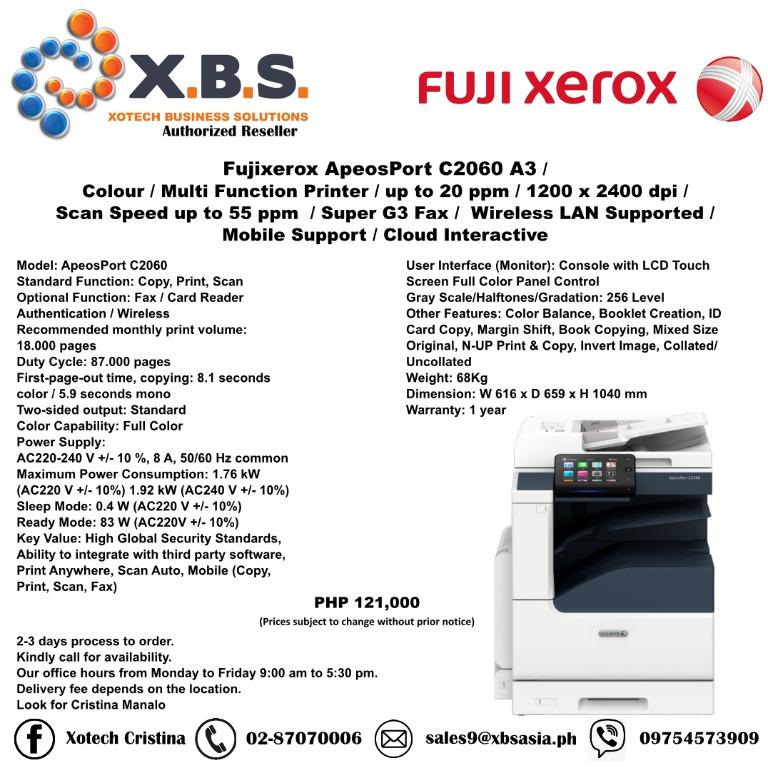 Fujixerox ApeosPort C2060 A3 / Colour / Multi Function Printer /up to