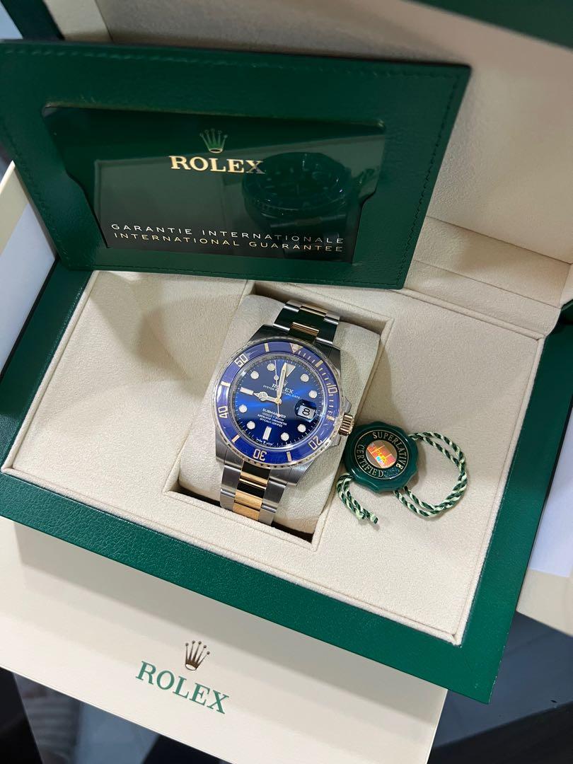 Full Factory stickers Rolex 126613lb Sunburst submariner Luxury