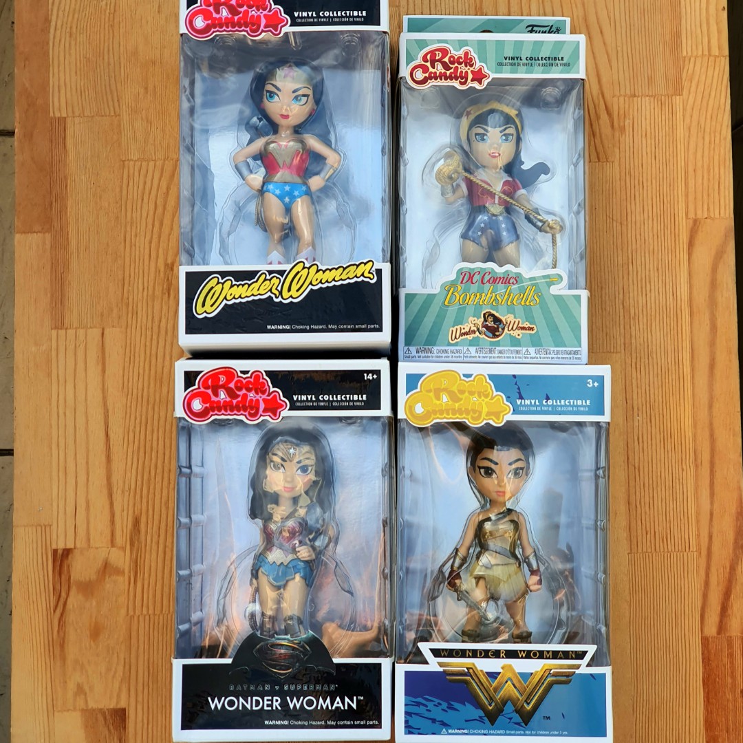 Hot Topic Exclusive WONDER WOMAN Funko Rock Candy Pop Figure Toy Collectible NEW 