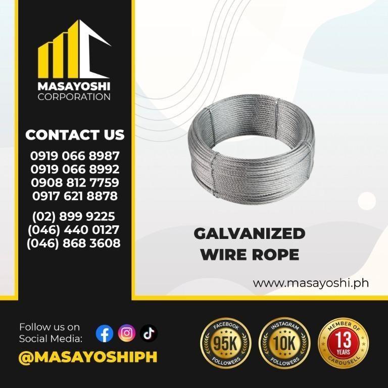 Galvanized Wire Rope | Wire Rope | Gi Wire Rope | Ropes | Rigging ...