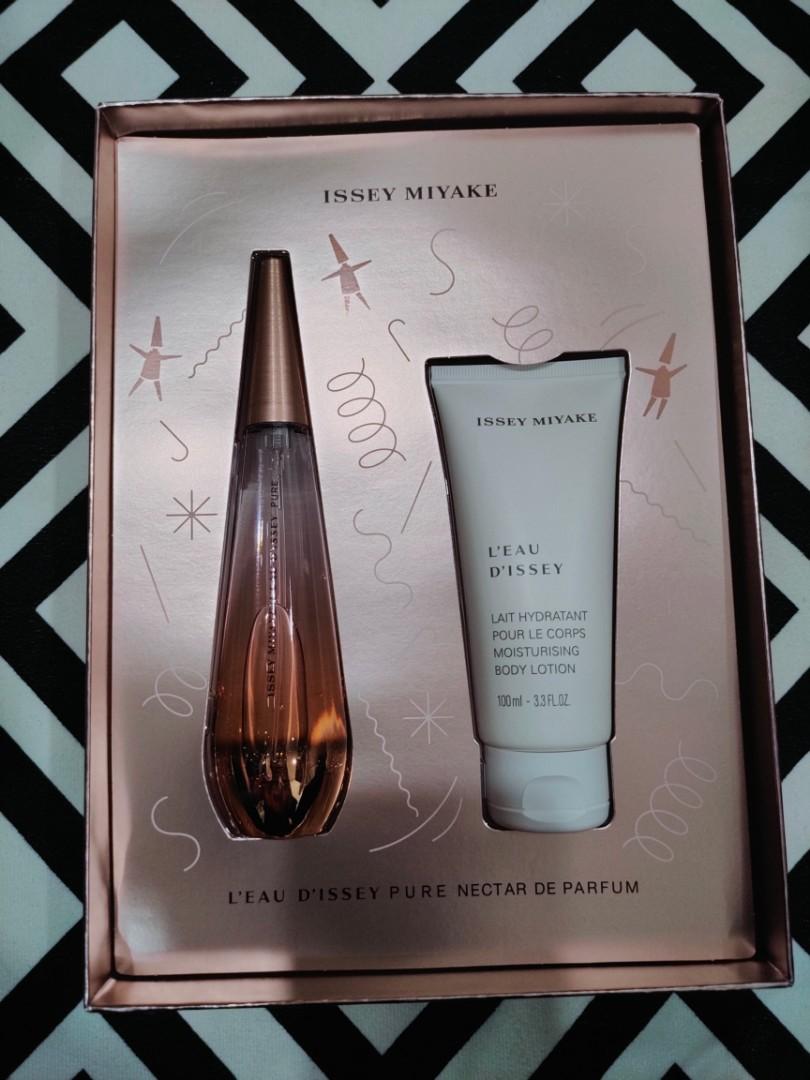 GIFTSET] Issey Miyake L'eau D'issey Pure Nectar de Parfum, Beauty & Personal Fragrance & Deodorants