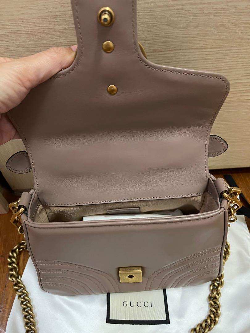 Gucci Marmont mini top handle bag Luxury Bags Wallets on Carousell