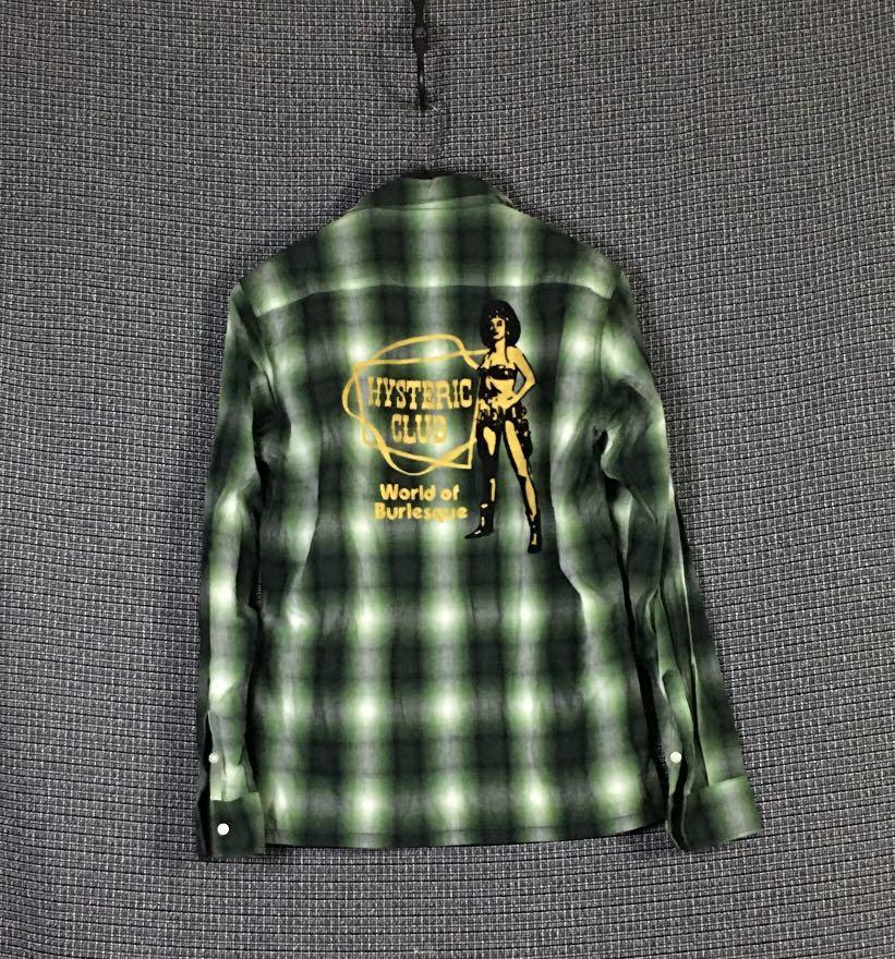 HYSTERIC GLAMOUR Green Plaid Shirt 