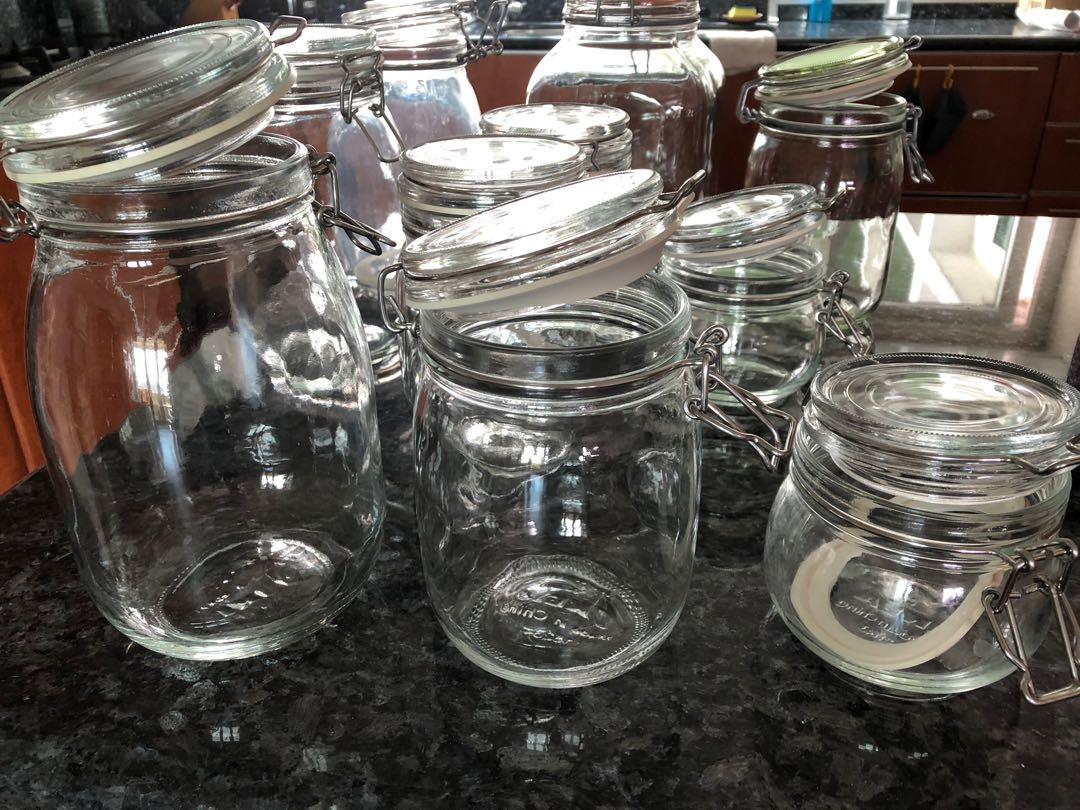 IKEA storage jars x 16, Furniture & Home Living, Kitchenware