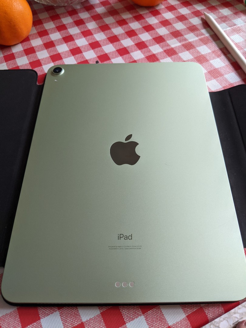 Ipad Air 4 Green Wifi 64GB + Apple Pencil 2 + Black Cover, Mobile