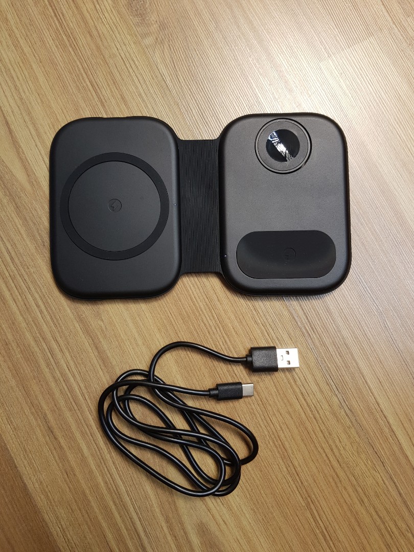 Iphone 12 13 Pro Max Magsafe Magnetic Folding 3 In 1 Qi Wireless Charger Station Mobile Phones Gadgets Mobile Gadget Accessories Chargers Cables On Carousell