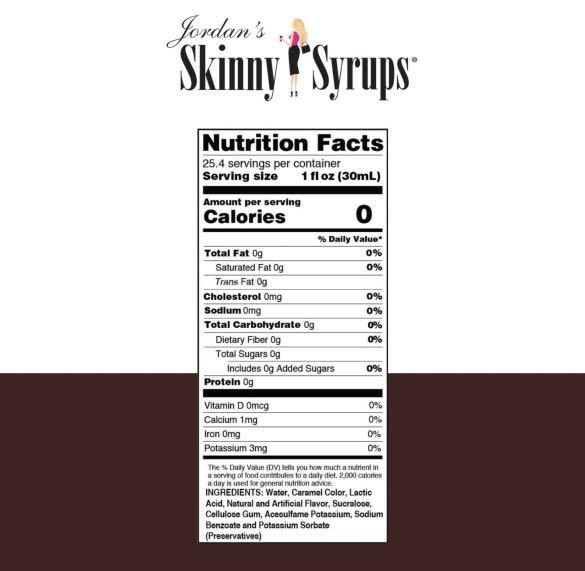 Jordan's Skinny Mixes Skinny Syrups Sugar Free Mocha Syrup Healthy