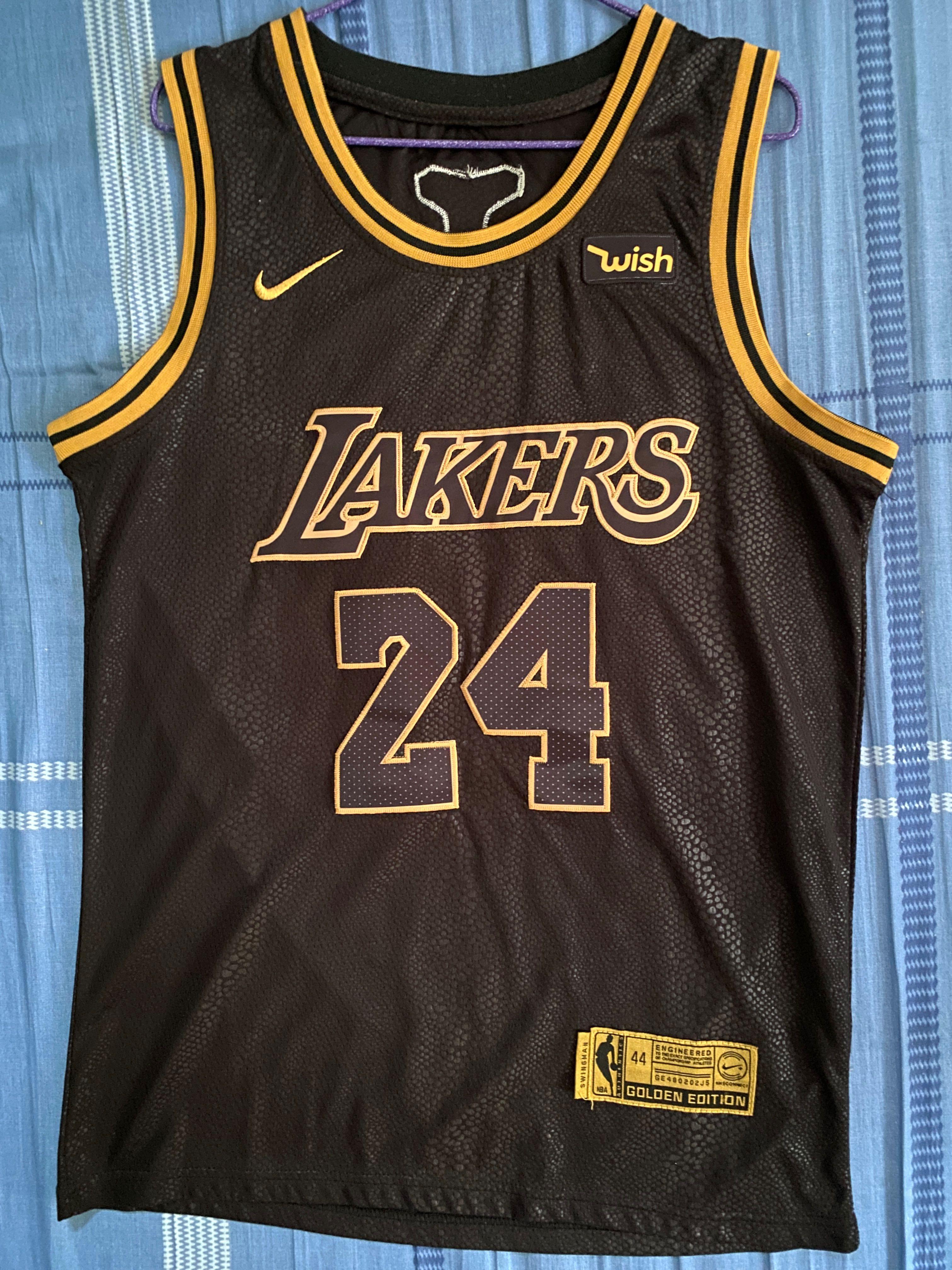 Kobe Bryant 24 Yellow Lakers Jersey