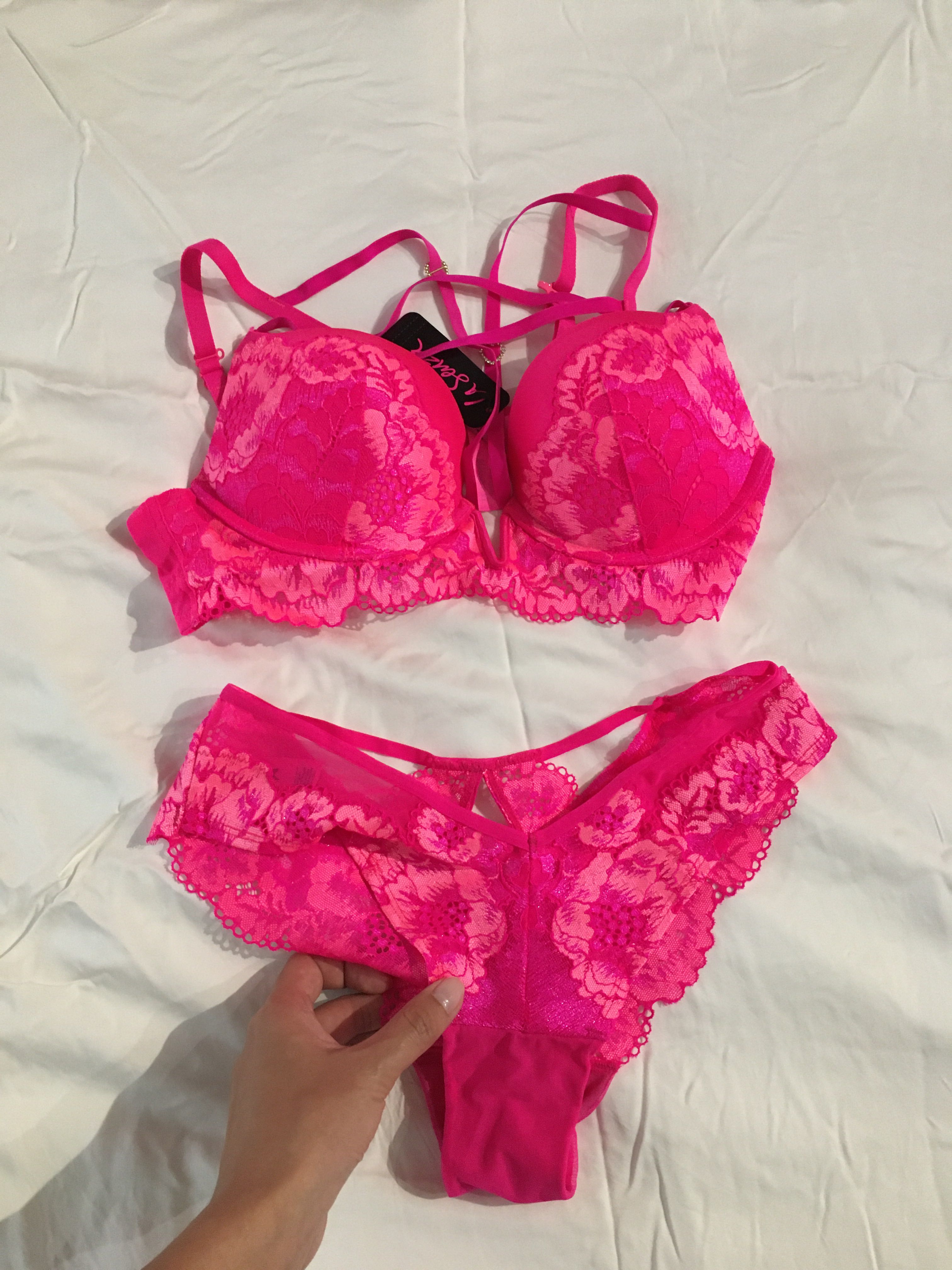 La SENZA, Intimates & Sleepwear, La Senza Baby Pink Lace Pushup Bra 32b