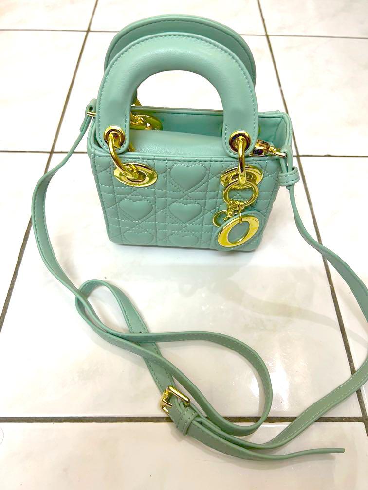 Lady Dior Micro- Green Mint, Women'S Fashion, Bags & Wallets, Purses &  Pouches On Carousell