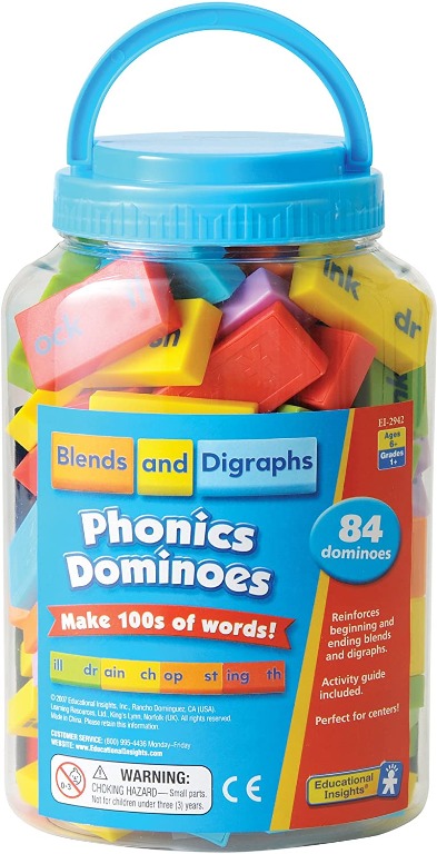 Learning Resources Educational Insights Phonics Dominoes - Blends ...