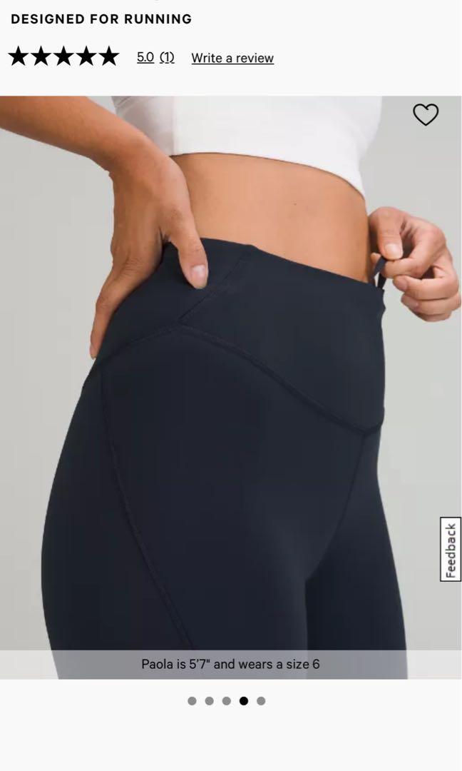 Lululemon Base Pace High Rise running tights in True Navy, Women's