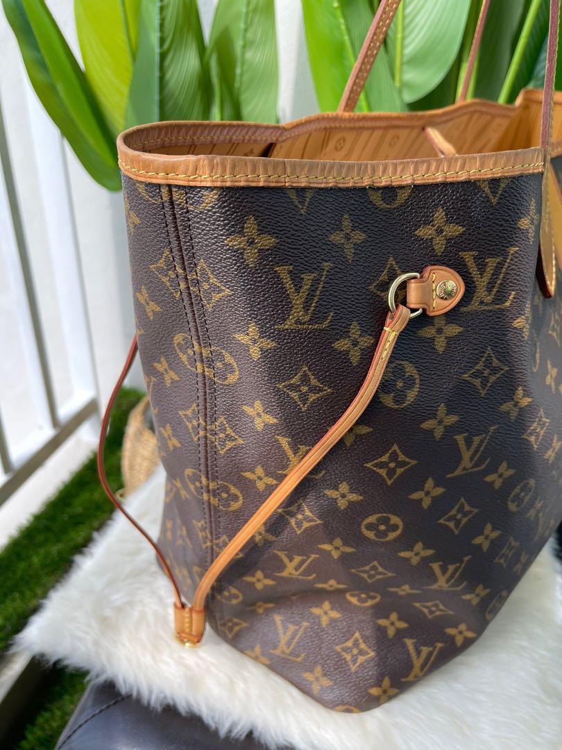 Louis Vuitton Neverfull Tote MM Brown Canvas for sale online