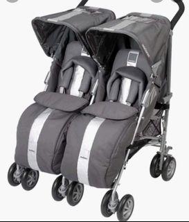 maclaren double stroller weight limit