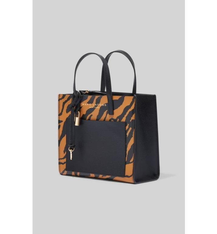 tiger stripe print mini grid tote bag marc jacobs