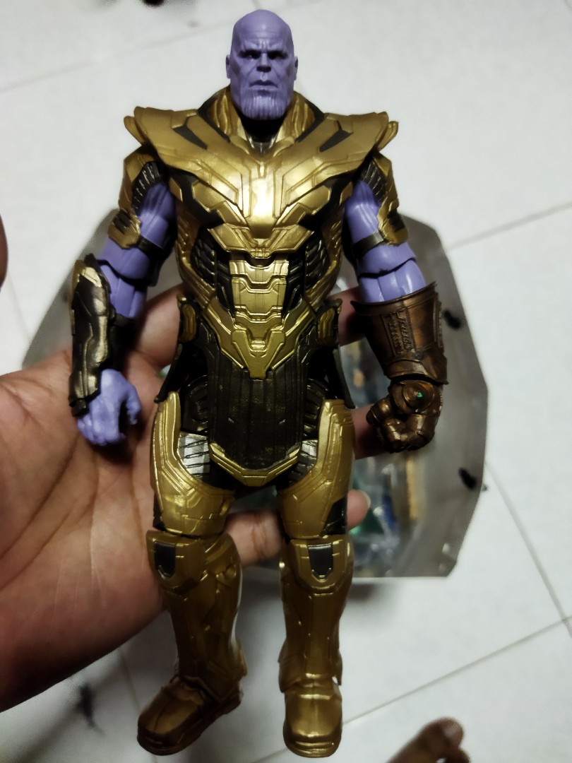 Marvel Legends Armored Thanos BAF with Custom Helmet Hobbies