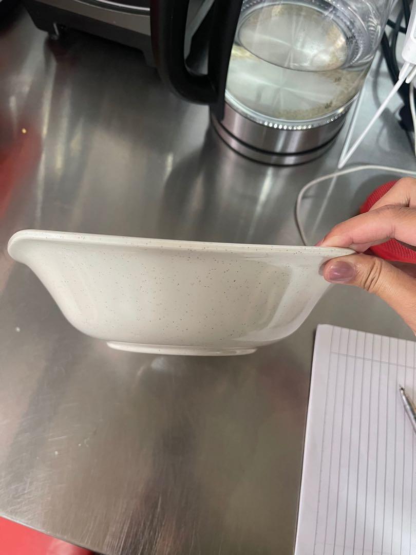 Melamine bowl, plate, fork & spoon and tray, Furniture & Home Living