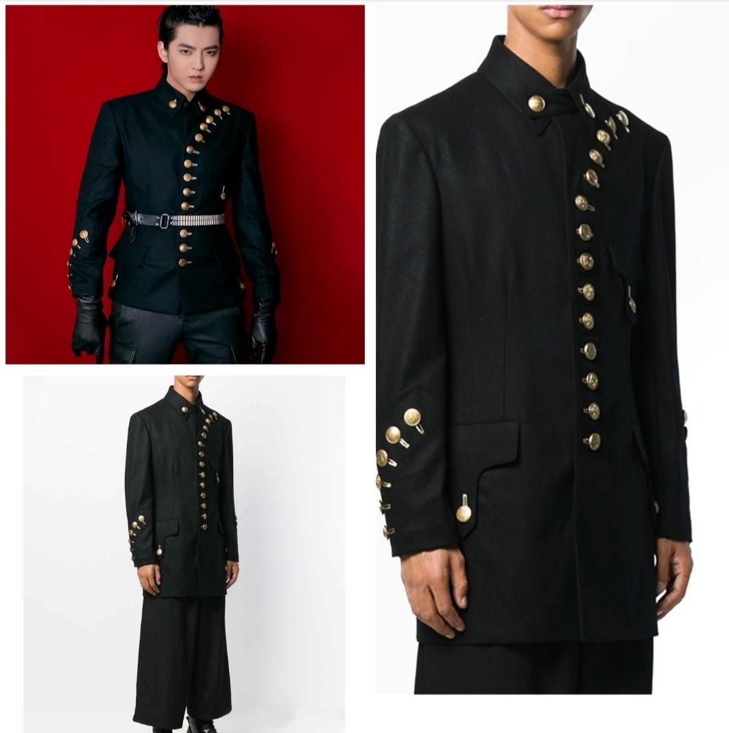 Mens sale button jacket