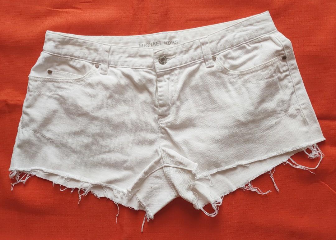 Michael Kors, Distressed White Denim 
