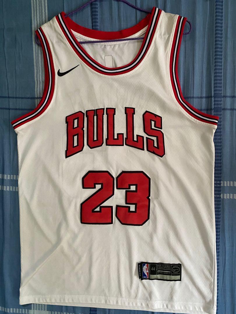 Authentic Nike Michael Jordan 23 Chicago Bulls Basketball Jersey Sz 50 XL  White